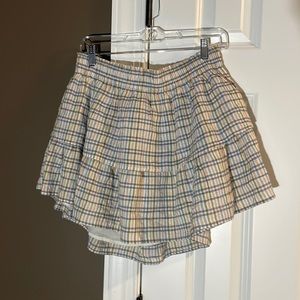 aerie plaid skirt